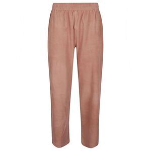 VIA MASINI 80 Women's Suede Elastic Waist Pants Women POWDER